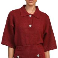 Pull Rouge Femme An'ge Romane pas cher
