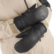 Schwarze Damen-Fäustlinge Salomon Native Gore-Tex Mitten Ansicht 3