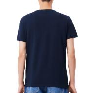 T-shirt Marine Homme Lacoste TH6710001 vue 2