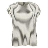Beiges/schwarzes Damen-T-Shirt von Vero Moda, Modell Cholli günstig