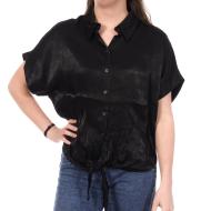 Chemise Satin Noir Femme An'ge Kaory pas cher