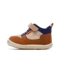 Kickers Boy's Brown/Beige Zapatillas altas Bottillon barato