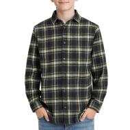 Jack & Jones Shua Boy's Black Checkered Shirt affordable