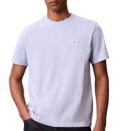 T-Shirt Mauve Homme Calvin Klein Jeans Badge L4G
