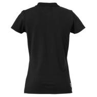 Polo negro para mujer Kempa Women ver 2