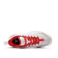 Adidas Avaflash Damen Tennisschuh Weiß/Rot Ansicht 4