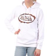 Sudadera blanca con capucha Von Dutch Uni Print para mujer barato
