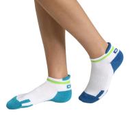 x2 Pares de Calcetines de Niño Blanco/Azul Dim D0B47 ver 2