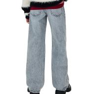 Jean Loose Gris Garçon Calvin Klein Jeans Washed vue 2