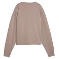 Sweat Taupe Femme Puma Essential Elevated vue 2