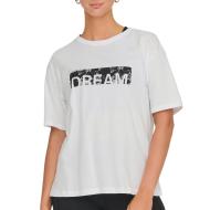 Only Space Life Camiseta blanca de mujer barato