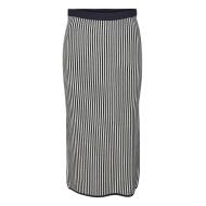 Marineblauer gestreifter Damenrock von Vero Moda, Gold Pinstripe Ansicht 3