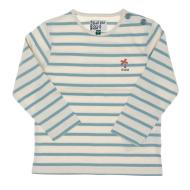 Camiseta de rayas EOM Eloris, Beige/Turquesa, Niño barato