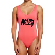 Badeanzug 1-teilig Rosa Damen Nike U-back