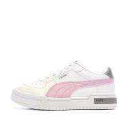 Baskets Blanches/Roses Fille Puma Ca Pro pas cher