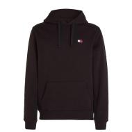 Schwarzes Herren-Sweatshirt von Tommy Hilfiger mit Emblem DM0DM Ansicht 2
