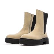 Geox Spherica Women's Beige/Black Boots Photo of the Espace des Marques %store% store - view of %key%