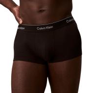 Lote de 3 calzoncillos de hombre Calvin Klein Jeans de talle bajo en negro, rosa y verde ver 2
