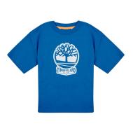 T-Shirt Bleu Garçon Timberland CD pas cher