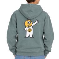 Grüner Junior-Hoodie DDP Ansicht 2