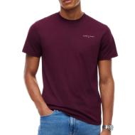 Tommy Hilfiger Men’s Bordeaux T-shirt Tjm Slim Linear