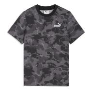 Camiseta negra/gris para niño Puma Ess Camo Aop barato