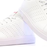 Zapatillas blancas/rosa para niña Adidas Advantage ver 7