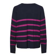 Pieces Sia Women's navy/pink jumper Photo of the Espace des Marques %store% store - view of %key%