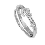 X3 Women's Silver Rings Clio Blue BA1500 affordable