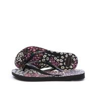 Tongs Noir Femme Havaianas Slim Animals Infradito pas cher