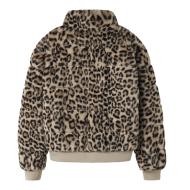 Chaqueta de piel sintética con estampado de leopardo para niña NAME IT Mila ver 3