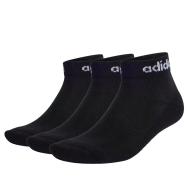 3 Paar schwarze Adidas Linear-Socken für Damen und Herren günstig