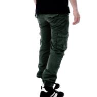 Pantalon Cargo Vert Foncé Homme Paname Brothers Carlos vue 2