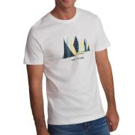 T-Shirt Blanc Homme TBS Boat pas cher