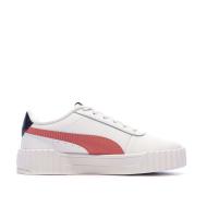 Zapatillas blancas/rosas para niña/mujer Puma Carina 3.0 ver 2