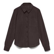 Chemise en Velours Marron Femme Vero Moda Pocket pas cher