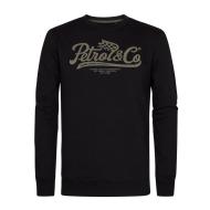 Sweat Noir/Taupe Homme Petrol Industries Neck