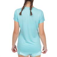 T-shirt Bleu Clair Femme Mizuno Impulse vue 2
