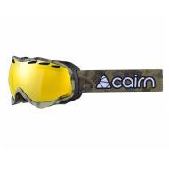 Gafas de esquí caqui/amarillas para hombre Cairn Alpha Spx1 Mat