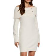 Vestido corto Morgan Bardot Mujer Beige