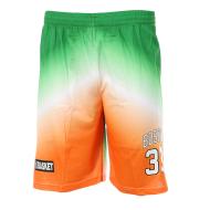 Boston Men's Green/Orange Basketball Short Sport Zone affordable