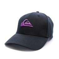 Schwarze/violette Herren-Kappe Quiksilver Decades Hdwr