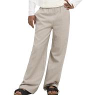 Pantalones holgados beige para niña ONLY Kognina barato