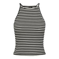 Top Noir/Blanc Femme Pieces Pcostina Strap