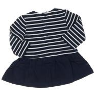 Marine/Weißes Kleid für Mädchen Elle est ou la mer Rulipe Ansicht 2