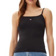 Top Noir Femme Tommy Jeans Essential Strap pas cher