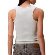 Women's Pale Green Tank Top Calvin Klein Jeans A Woven Label Photo of the Espace des Marques %store% store - view of %key%