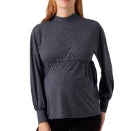 T-Shirt Manches longues Marine Femme Mamalicious Venice pas cher