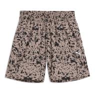 Short Beige/Noir Fille Puma Ess Graphic pas cher