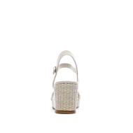 Sandalias de tacón beige para mujer Tommy Hilfiger Wedgeee ver 3